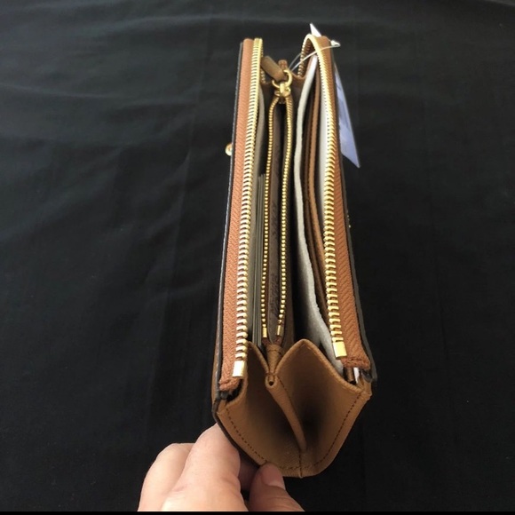 NWT Michael Kors acorn colored wallet - Picture 2 of 7